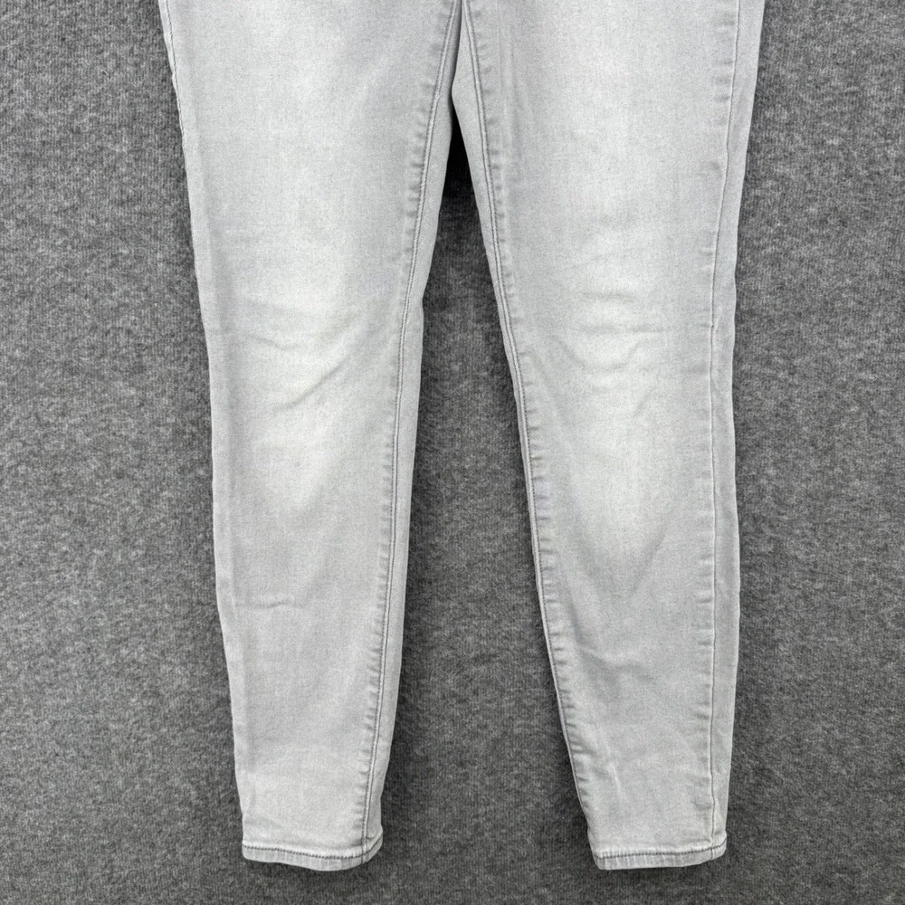 Old Navy Rockstar Mid Rise Skinny Jeans Light Gray Denim Women Size 6  Casual